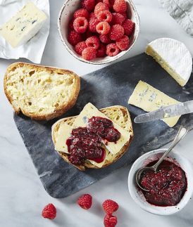 Blue Brie & Raspberry Toasted Sandwich