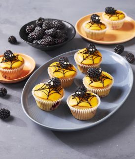 Blackberry Spider Cupcakes