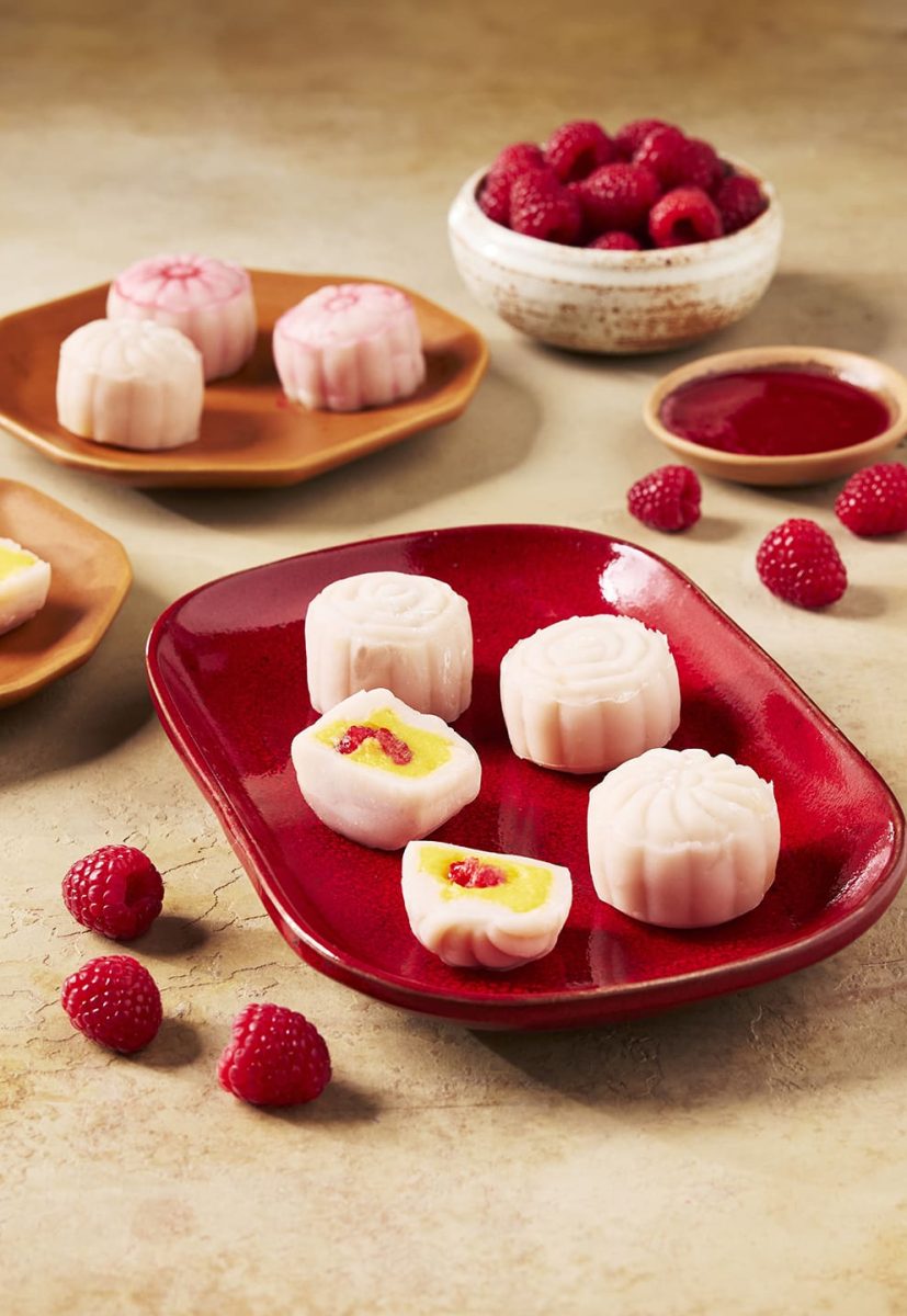 Raspberry Snow Skin Mooncake