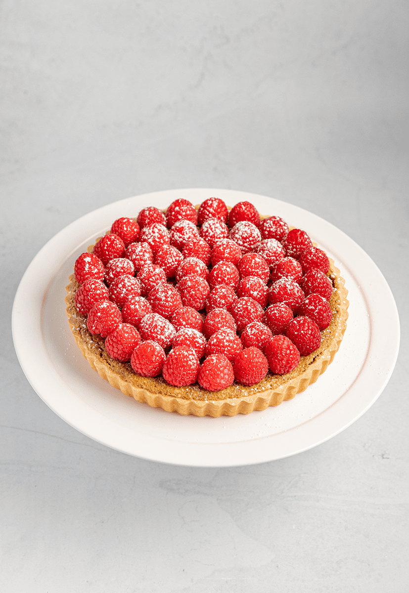 Raspberry and Pistachio Tart